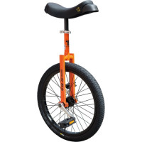 Jednokolka QU-AX Luxus 20" oranžová Hliníkové ráfky, plášte cerná